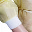 Disposable Isolation Gowns YELLOW Fabric Non-Woven 35GSM with Knit Cuffs PP+PE 10's / Pack
