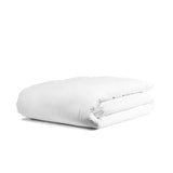 T-300 Sateen Finish Luxury Plain C-P Duvet Cover ZIPPER QUEEN Size 90"x90" White