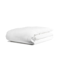 T-250 Prem. Percale Plain Cotton-Poly  Duvet Covers ZIPPER QUEEN 88"x88" Color: White