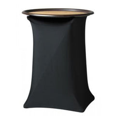 Spandex Stretch Fitted Serving Tray Stand Cover 19"x 16" x 31" Black