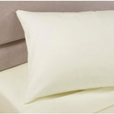 Flannel 100%Cotton Standard Pillow Covers 20"x28" color NATURAL