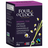 FOUR O' CLOCK Chamomile Lemongrass Herbal Fair Trade Organic  96 ea Teabags
