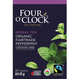 FOUR O' CLOCK Peppermint Herbal Fair Trade Organic  96 ea Teabags