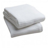 TWIN size 66"x90" Thermal String Blankets 100% Cotton Crochet color WHITE