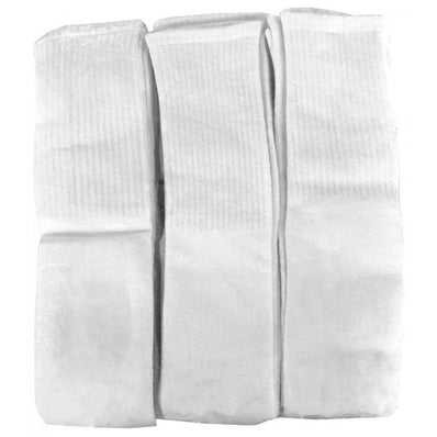 Tube Socks Cotton with Spandex Elastic Ultimate Over the Calf Unisex Color White 