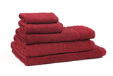 Hand Towel 16" x 30" #4.00Lbs/dz 100% Certified Organic Cotton  color: LAVA RED
