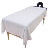 T200 Premium Cotton-Poly Massage Sheet 50x90, color WHITE Merit Collection