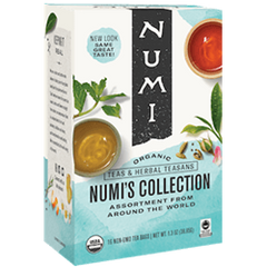 NUMI Certified Organic Fair Trade Tea Collection Assorted Flavors 96 ea Teabags