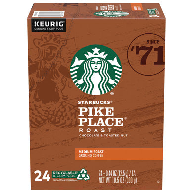 Starbucks Pike Place Med Roast Keurig Pod