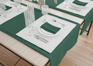 Servilletas de tela de 18" x 18", 6 oz, 100 % filamento de poliéster, "Visa Plus", multicolores oscuros, paquete de 60