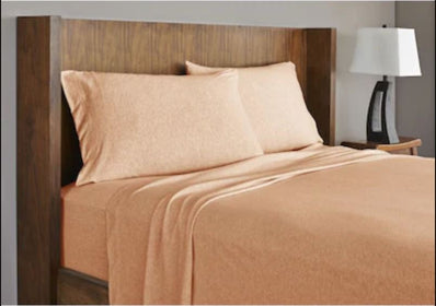 QUEEN Sheet Set (Flat x1 + Fitted x1 + PC X2) in 3 colors Fabric Microfiber Extra Soft 4pc/ Set Count 3