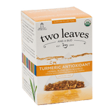 TWO LEAVES Certified Organic Turmeric Antioxidant 90 ea Teabags